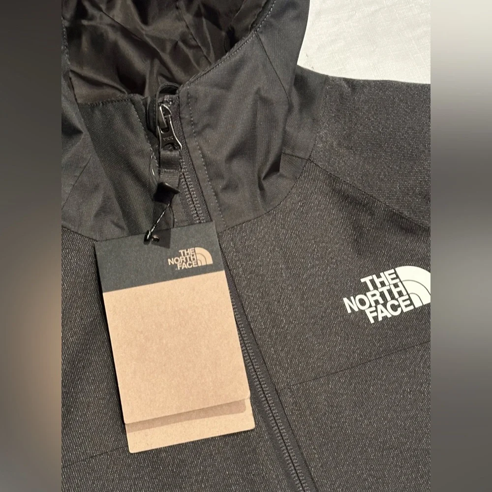 SZ M 10-12 BOYS THE NORTH FACE COAT DARK GRAY